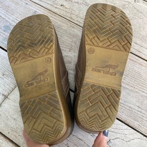 Dansko Tan Clogs with Durable Soles